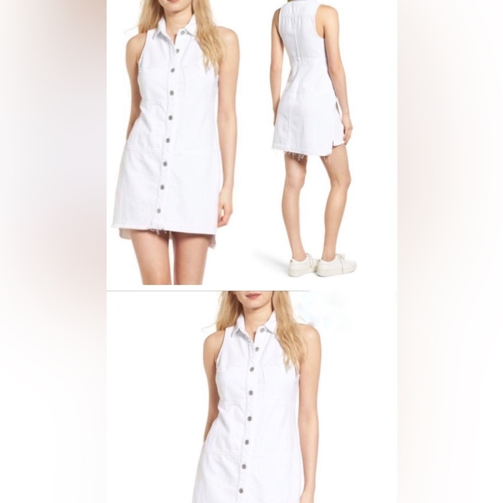 👗7 For All Mankind Sleeveless Denim Dress